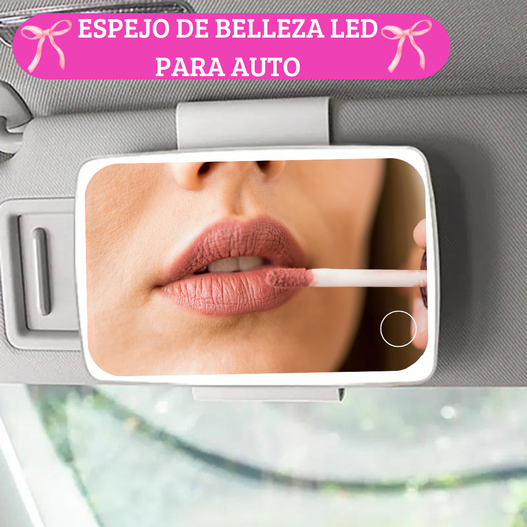 ESPEJO LED DE MAQUILLAJE PARA AUTO