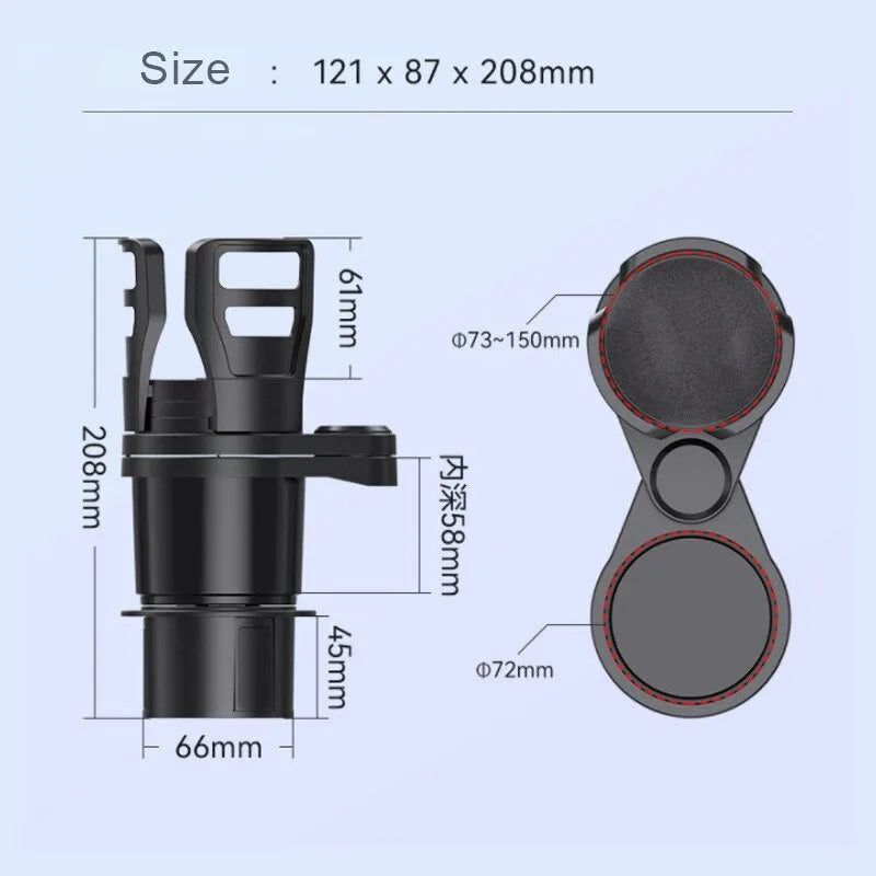 PORTAVASOS MULTIFUNCIONAL PARA AUTO